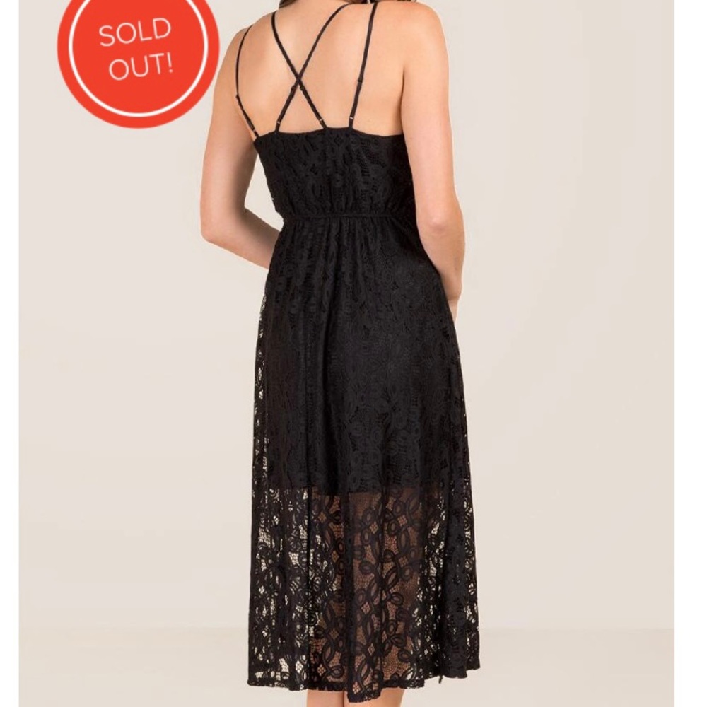 ✨Francesca (NWOT)Alana Button Lace Midi Dress XXS✨ - Picture 2 of 9